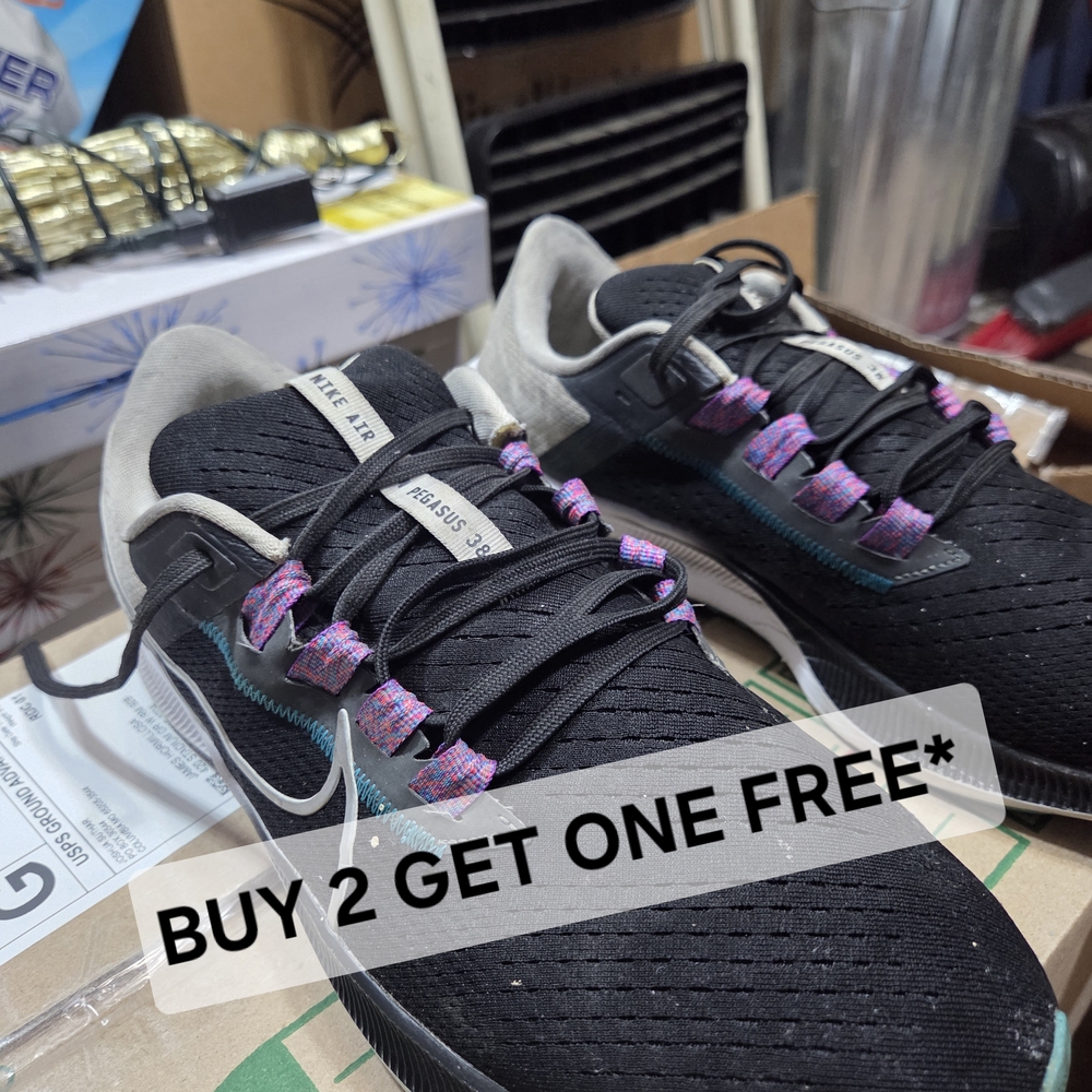 BUY 2 GET ONE FREE* Nike Air Zoom Pegasus Black/Purple Size 11m